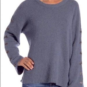 Madewell Button Sleeve Pullover Sweater
